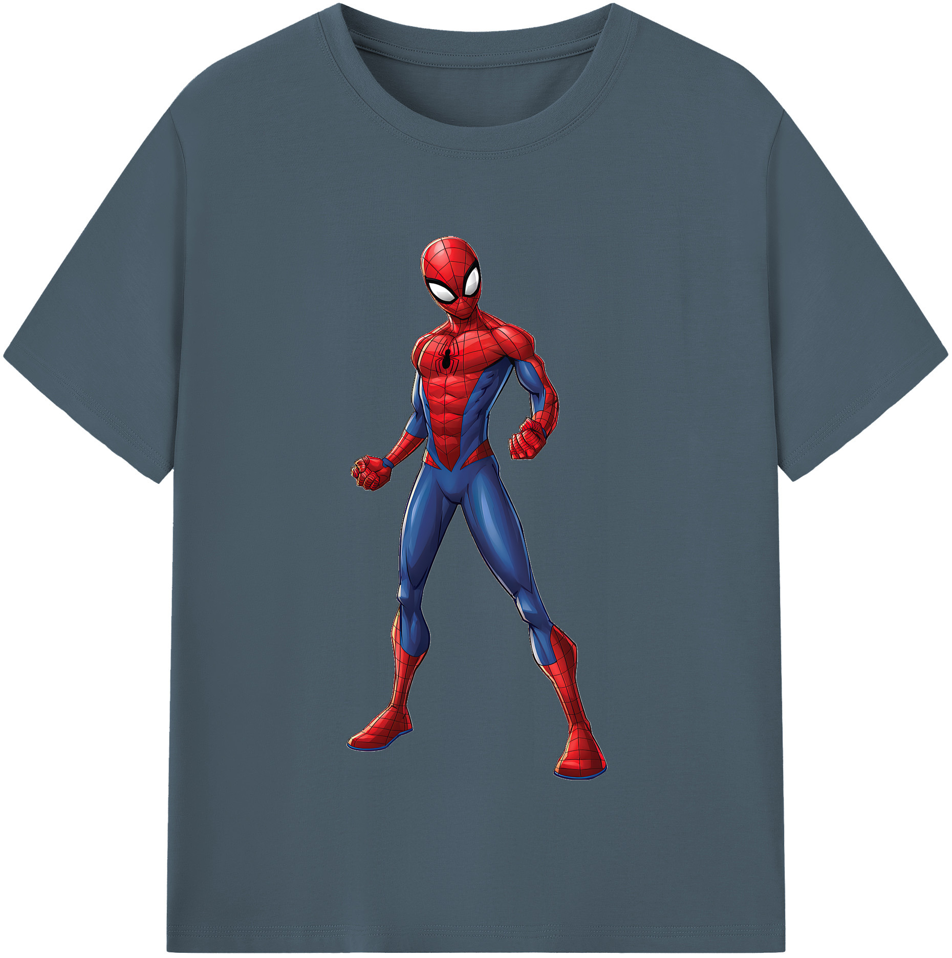 （画像用） Spider Man スパイダーマン 綿100％半袖Tシャツ（フロントプリント）